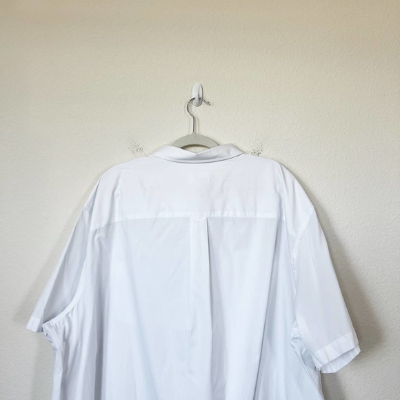[Harbor Bay] HB White Short Sleeve Button Down Shirt Casual NWT Size 3XL - Picture 8 of 11